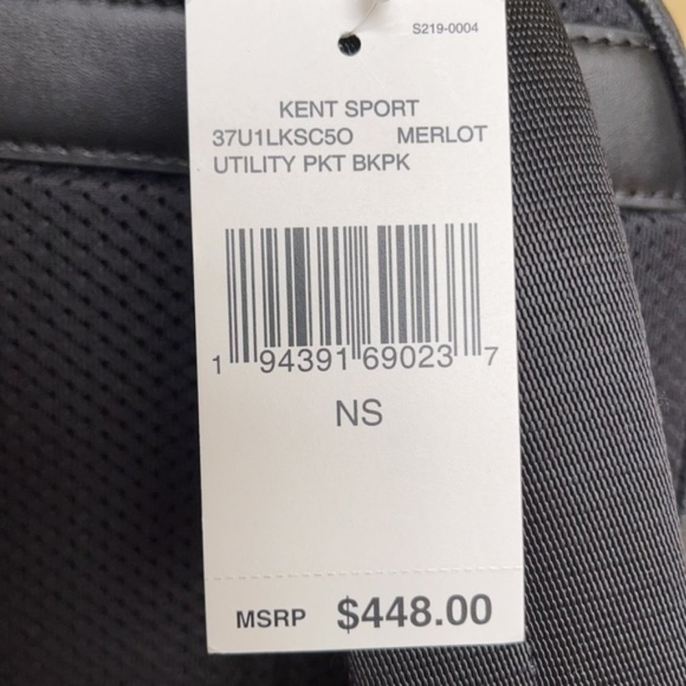 Michael Kors Kent Sport Utility Backpack Merlot - Picture 11 of 16